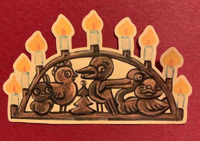 Die-Cut-Sticker "Schwibbogen" / "Candle Arch"