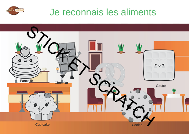 Placer les aliments sucrés