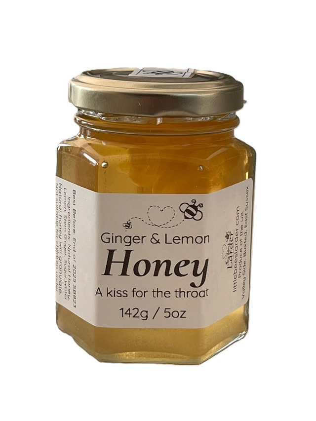 Ginger and Lemon Natural Honey 5oz