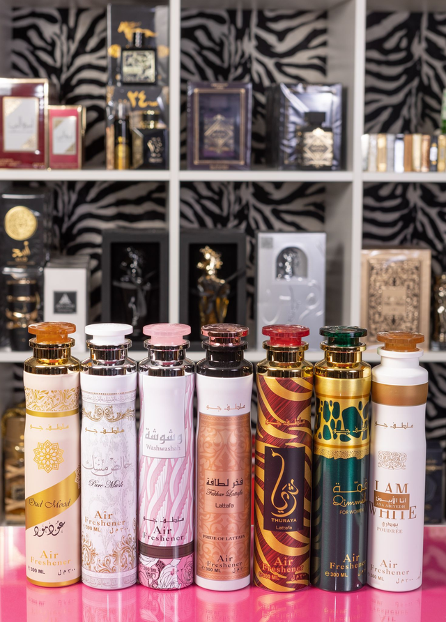 LOTE DE 6 AMBIENTADORES VARIADOS LATTAFA 300 ml