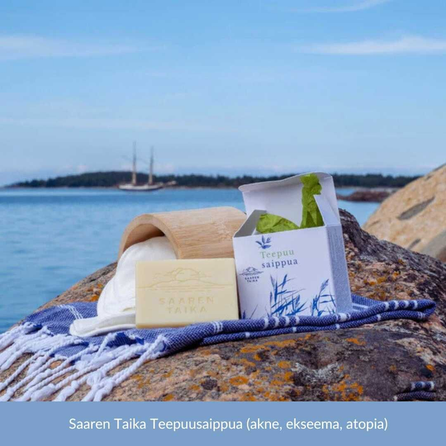 Saaren Taika Teepuusaippua (akne, ekseema, atopia)