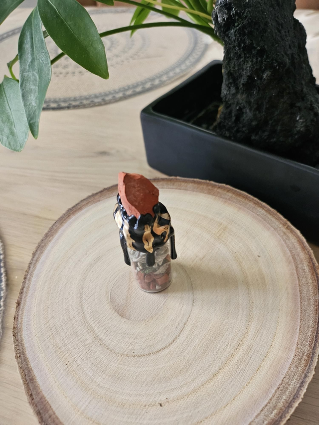 Spell jar Jaspe rouge - 8cm