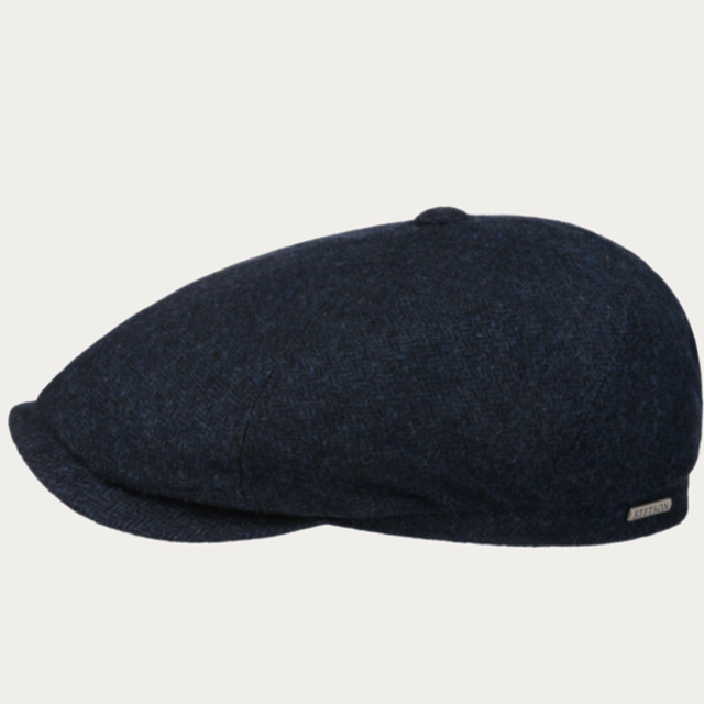 Stetson 6-Panel Cap Herringbone Blue