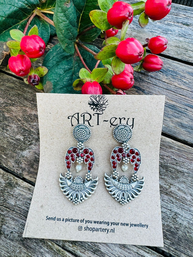 Floral earrings