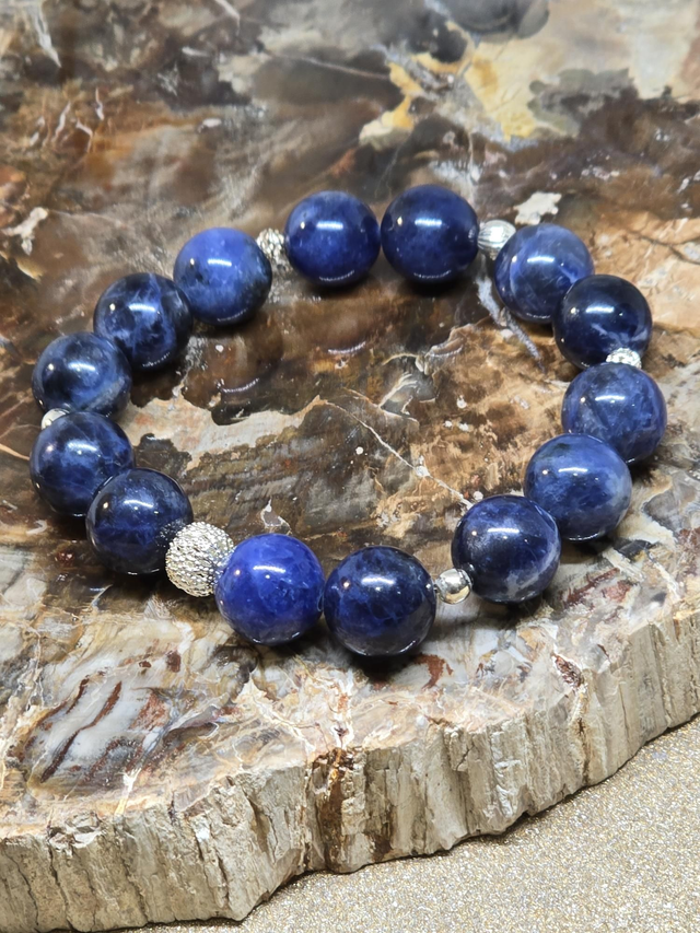Bracelet Sodalite XL en 1,2 cm