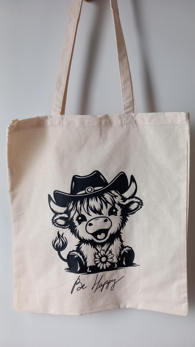 Tote bag shetland, be happy 