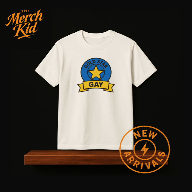 Gold Star Gay Tee