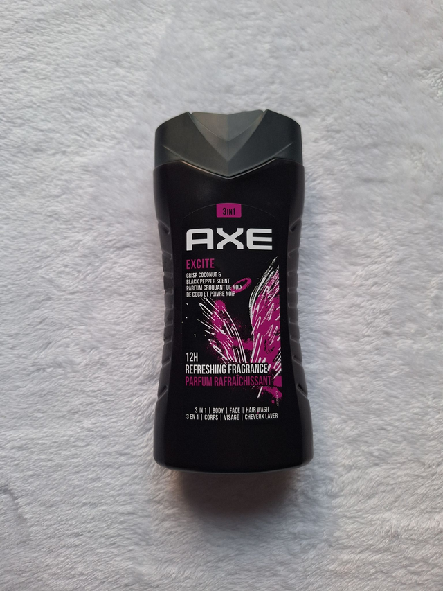 Gel douche AXE Excite 3 en 1 – 250 ml