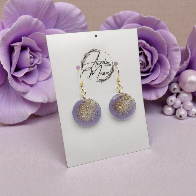 Boucles d'oreilles "Wisteria"
