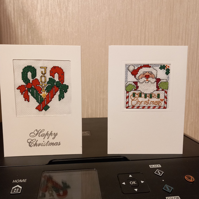 Chimney Santa Cross Stitch Card