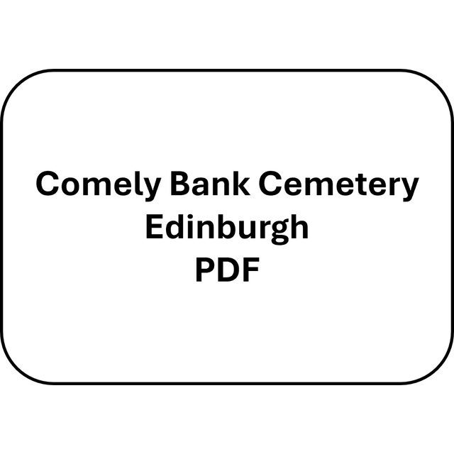 Comely Bank Cemetery, Edinburgh (PDF)