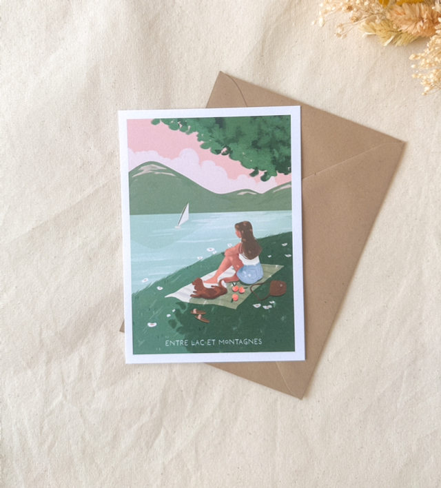 Carte Entre lac et montagnes