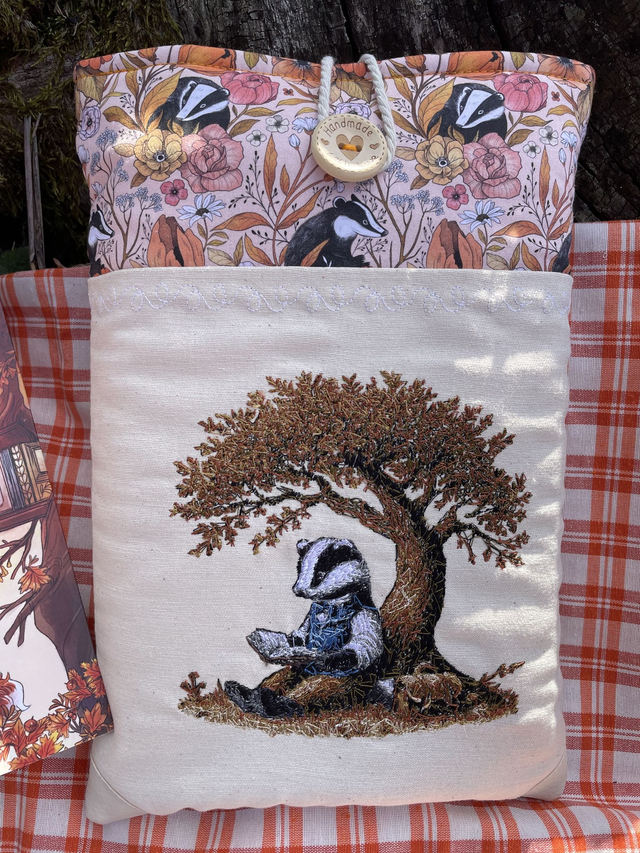 Pochette à livre blaireau