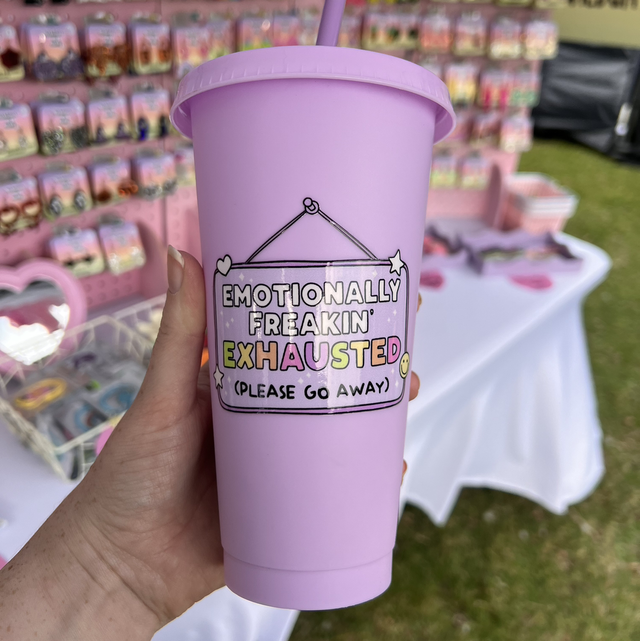 Lilac “emotionally freaking exhausted” 24oz