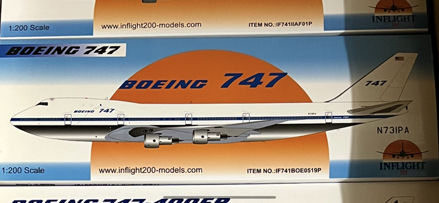 1:200 Boeing B747-100 Demonstrator N731PA Inflight200