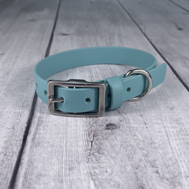 Dusty Turquoise Waterproof BioThane® Collar