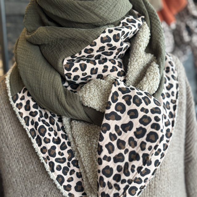 ÉCHARPE COCOON JUNGLE KAKI 