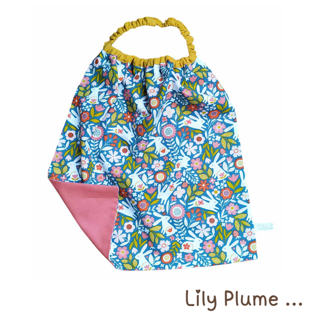 Serviette élastiquée lapins