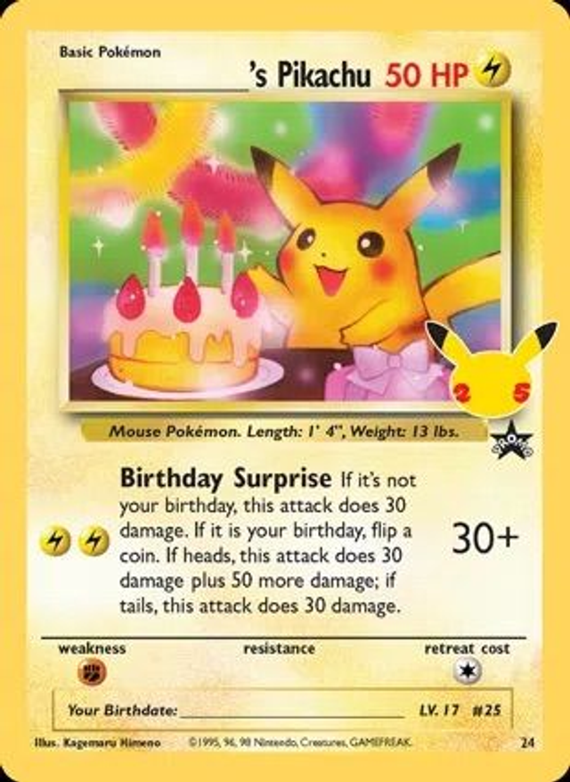_____&#039;s Pikachu - 24 (Celebrations - Classic Collection)