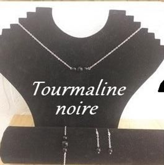 Parure tourmaline noire
