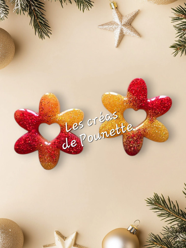 Les pampilles rouge et or