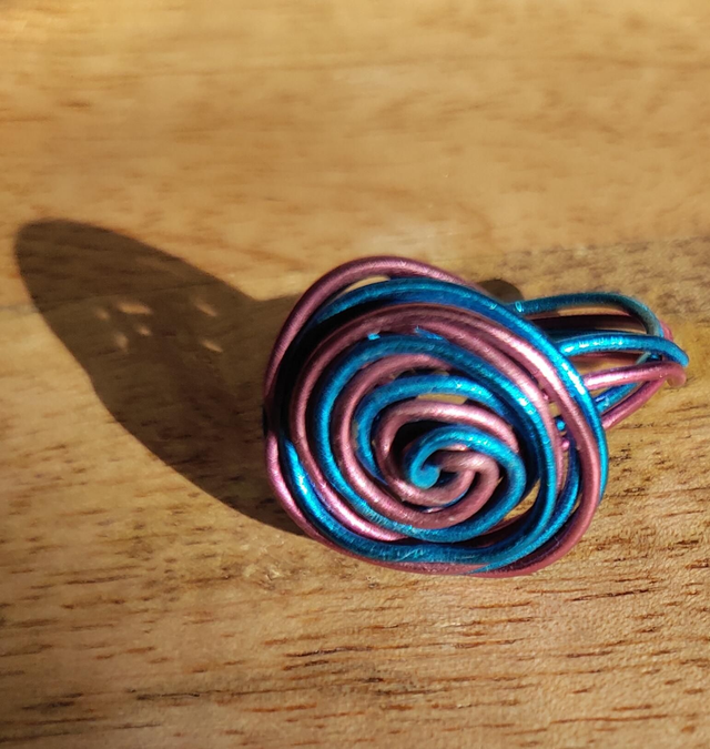 Bague fil d aluminium 