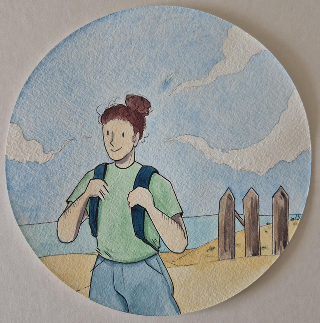 Ink24#6 Randonnée - Aquarelle