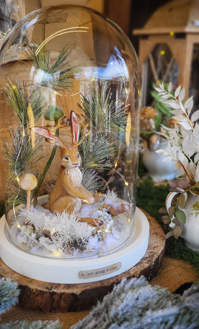 Le Jackalope aux yeux d&#039;or - Sculpture Fantastique 