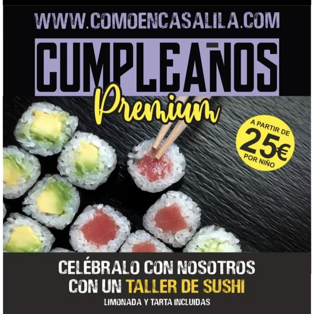 Celebra tu cumpleaños! SUSHI