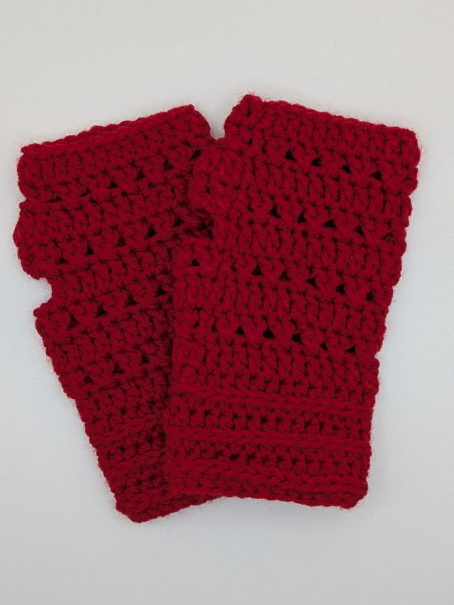 Fingerless Crocheted Mittens