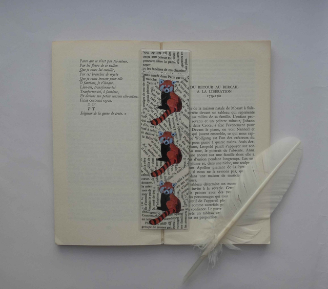 Le marque-page des pandas roux