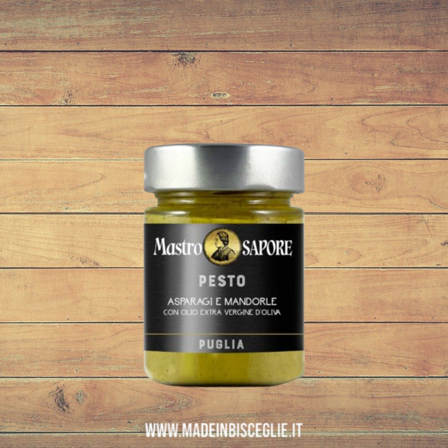 Pesto di asparagi e mandorle - 140gr - Mastro Sapore