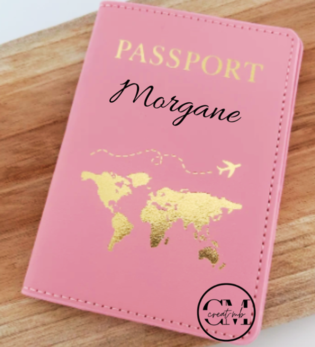 Protège Passport rose