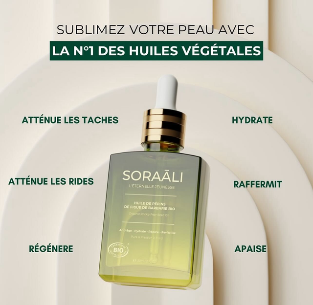 Huile de pépins de figue de barbarie bio Soraali Offre black friday