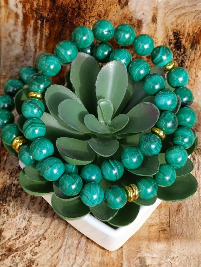 Bracelets Malachite Véritable 