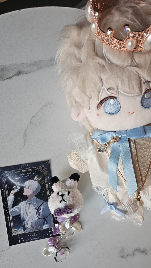 Fluffy crochet bunny 