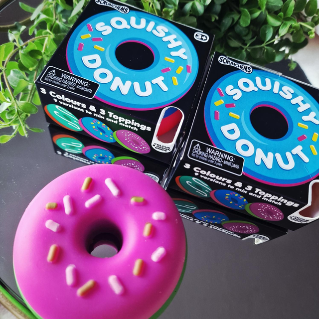 Scrunchems Squishy Donut interchangeable toppings 