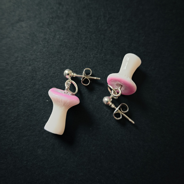 3D Toadstool Earrings