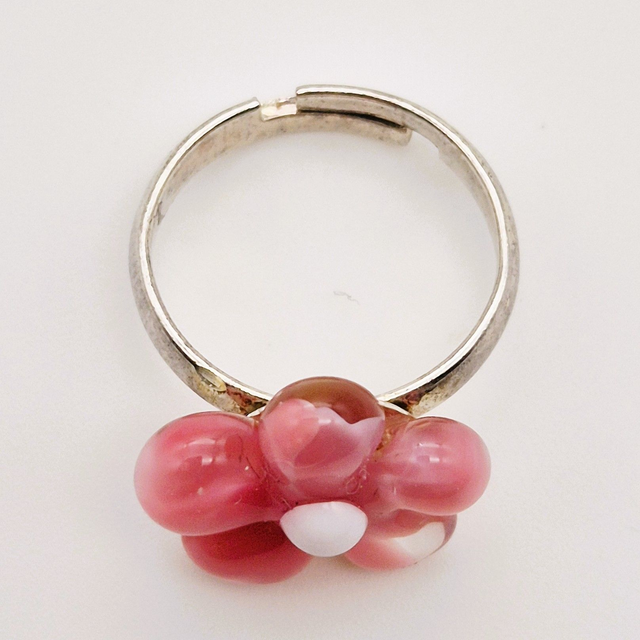 Bague enfant Fleur rose