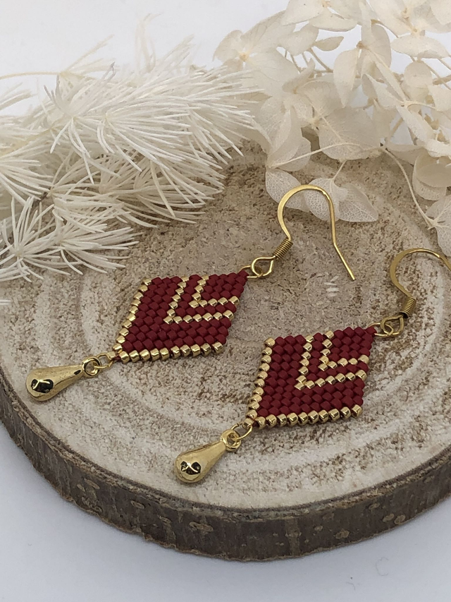 Boucles d'oreilles MILLY (bicolore)