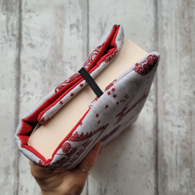 Protège livre amovible M - Noël cosy