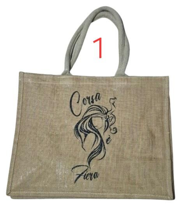 Sac cabas en jute déjà personnalisé ( grand modèle)