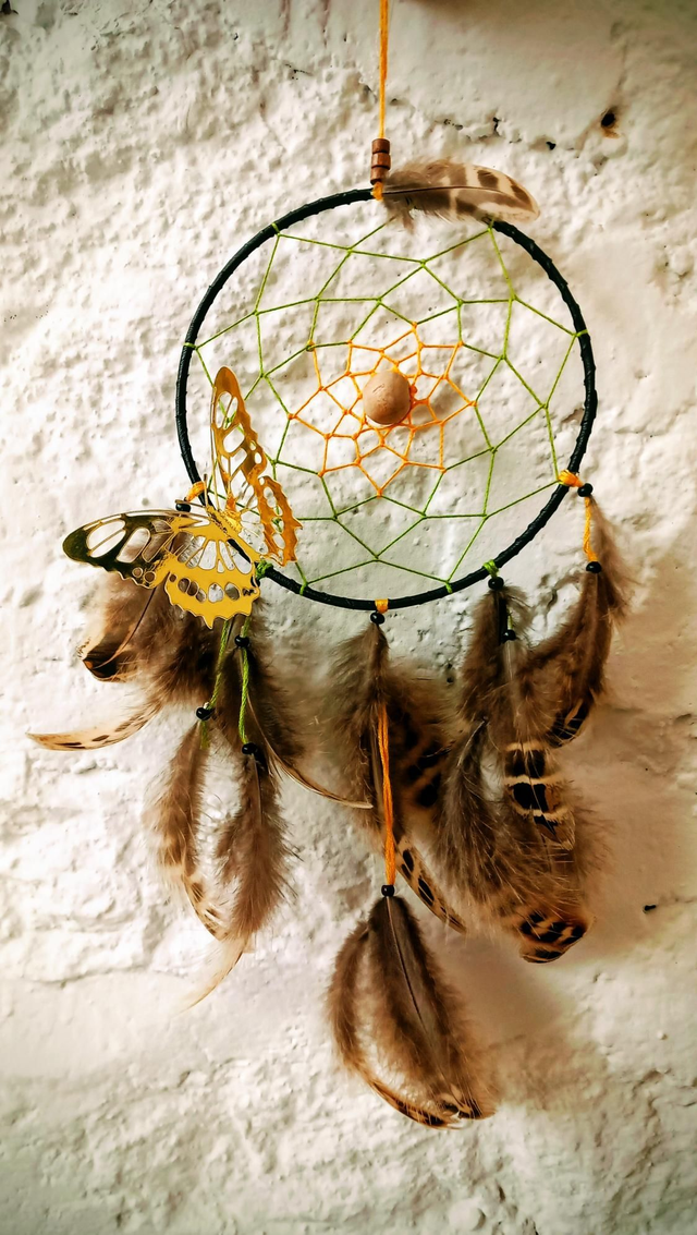 Attrape rêve Papillon vert