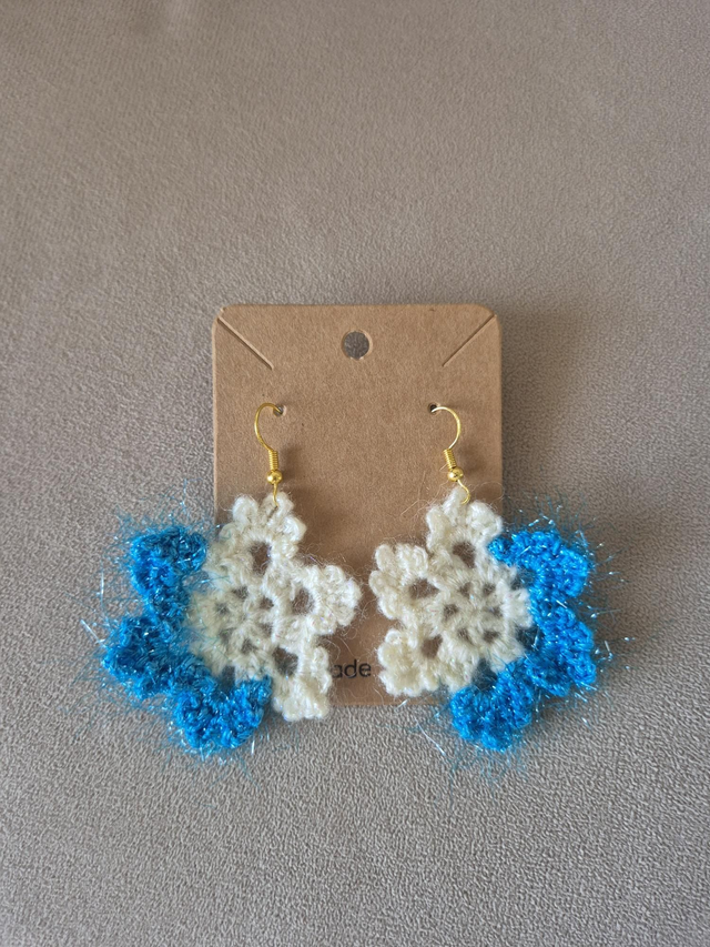 Boucles d'oreilles Flocons givrés