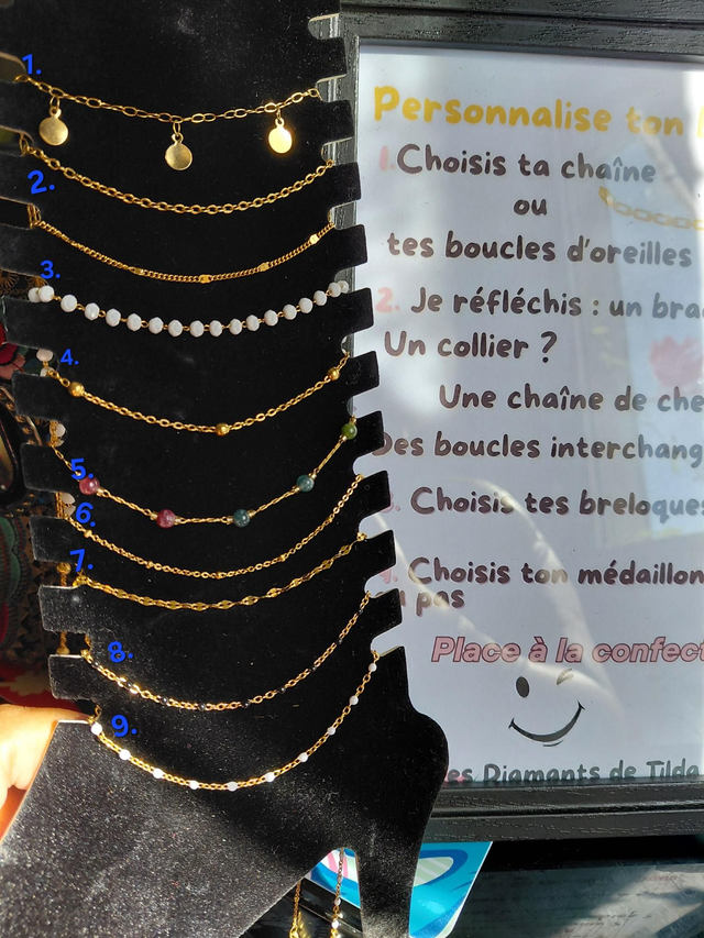 Chaîne de cheville à personnalisée Doré