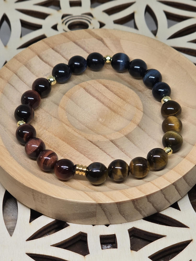 Bracelet 3 Œils 0,8 cm 