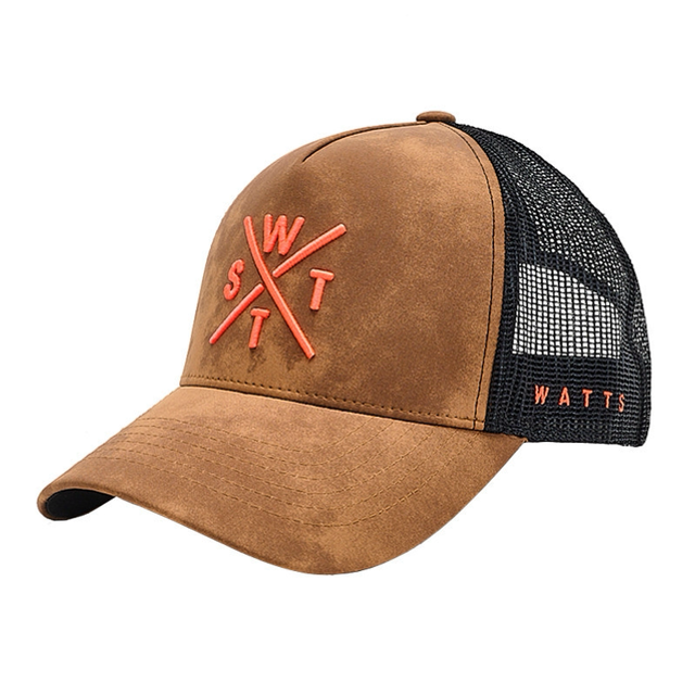 CASQUETTE WATTS TRIBE - BRUN DÉLAVÉ ET ROSE