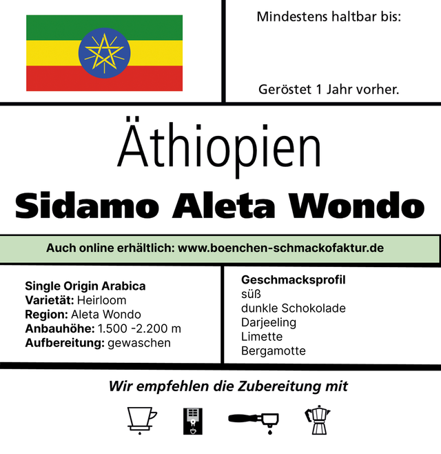 Die Kaffee| Äthiopien Sidamo "Aleta Wondo"