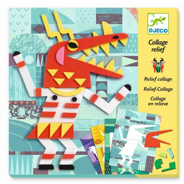 Collage en relief "Monster gallery" - Djeco 