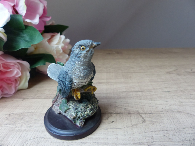 Figurine Le Coucou - Country Bird Collection, Résine Peinte à la Main, Vintage 2002 - Cadeau Nature et Collectionneur - Déco Vintage